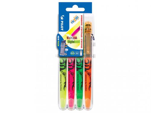 Pilot Set2Go FriXion Erasable Highlighter Pen Chisel Tip 3.8mm Line Assorted Colours (Pack 4) - 3131910546818