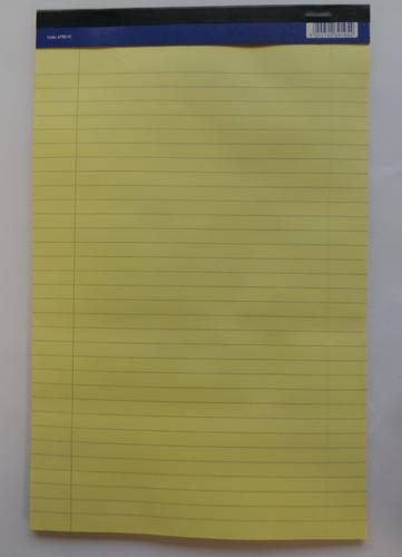 ValueX A4 Executive Memo Pad Ruled 70gsm 100 Page Yellow (Pack 10)