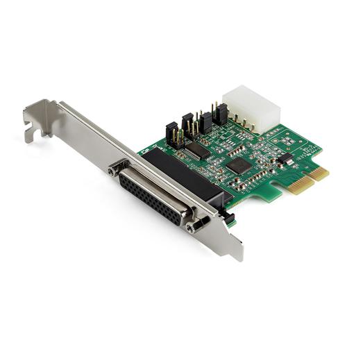 StarTech.com 4 PT PCIE RS232 Serial Card Asix AX99100 PCI Cards 8STPEX4S953