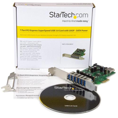 StarTech.com 7 Port PCI Express USB 3.0 Card UASP
