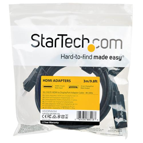 StarTech.com HDMI to DisplayPort 4K 30hz Adapter