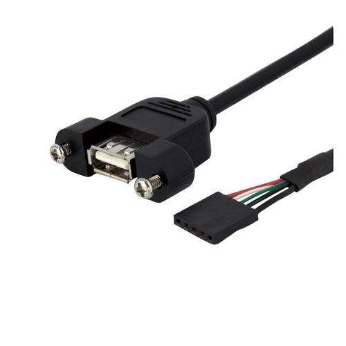 StarTech.com 3ft USB A to Header Panel Mount Adapter