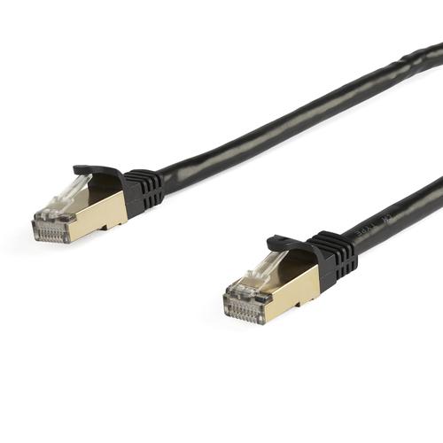 StarTech.com 5m Black CAT6a Ethernet RJ45 STP Cable 8ST6ASPAT5MBK Buy online at Office 5Star or contact us Tel 01594 810081 for assistance
