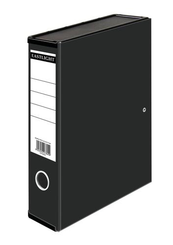 ValueX Box File Paper on Board Foolscap 70mm Capacity 75mm Spine Width Clip Closure Black
