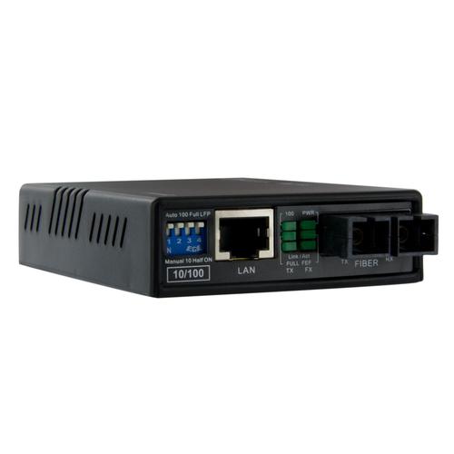StarTech.com Ethernet to Fiber Media Converter RJ45 External Computer Cables 8STMCM110SC2GB
