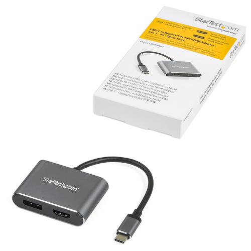 StarTech.com USB C Multiport Video Adapter to HDMI DP 8STCDP2DPHD Buy online at Office 5Star or contact us Tel 01594 810081 for assistance