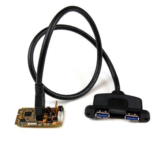 2 Port SuperSpeed Mini PCIe USB3 Adapter