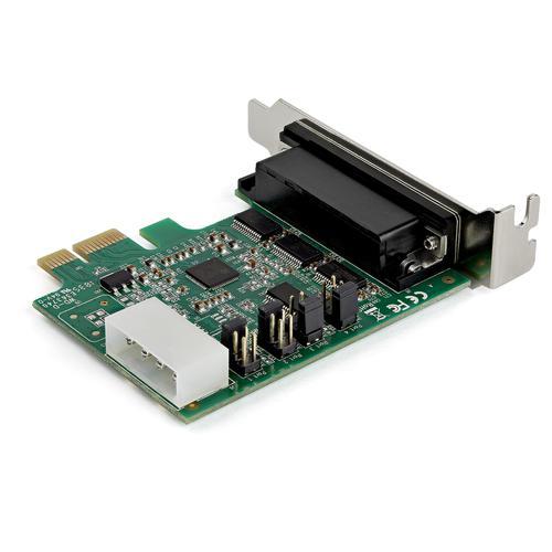 StarTech.com 4 Port PCI Express RS232 Serial Adapter Card PCI Cards 8ST10288031