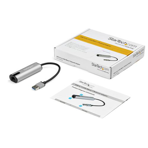 StarTech.com USB A to 2.5 GbE NBASET NIC Adapter