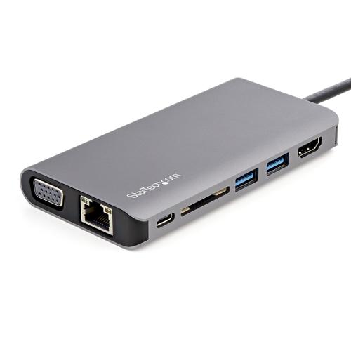 StarTech.com USB C Multiport Adapter HDMI VGA 100W PD