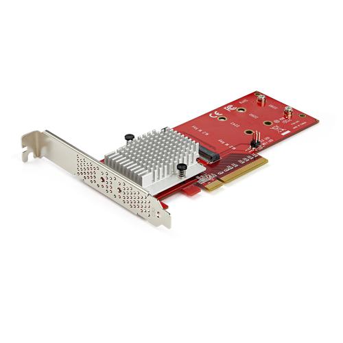 StarTech.com Dual M.2 PCIe SSD Adapter x8 PCIe 3.0 PCI Cards 8STPEX8M2E2