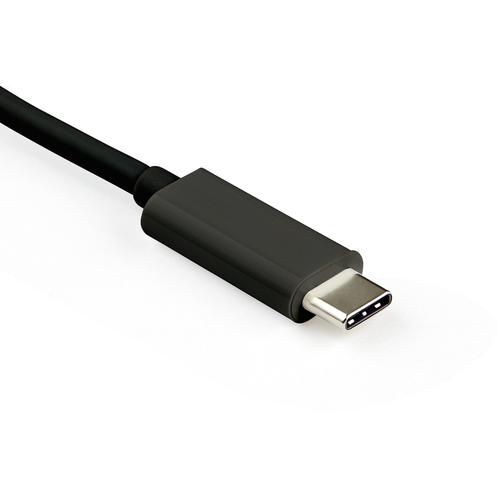 8ST10284919 | This USB-C™ to DisplayPort™ adapter lets you connect your USB Type-C or Thunderbolt 3 device to a DisplayPort display, providing you with a convenient, high-performance solution. The adapter features USB Power Delivery so you can power and charge your devices while outputting Ultra HD video. Power & Video with USB Power Delivery This USB-C display adapter supports USB Power Delivery up to 60 watts and features an additional USB-C port so you can charge your laptop or tablet using its USB-C power adapter. Incredible 8K Picture Quality Delivering cutting-edge picture quality, this 8K DisplayPort 1.4 adapter supports UHD resolutions up to 7680x4320, and also features HBR3 functionality, providing a bandwidth of up to 32.4Gbps. With HDR support, you can enjoy lifelike images with increased contrast, brightness and colours and greater luminosity than standard digital imaging. The DisplayPort dongle is also backward compatible with 4K and 1080p displays, which makes it a great accessory for home, office or other work environments, while future-proofing for 8K implementation. Ideal for Travel This lightweight display adapter is highly portable, with a small-footprint design. It's the perfect accessory for your MacBook, Microsoft Surface Book or other USB-C (or Thunderbolt 3) device, fitting perfectly into your carrying case. CDP2DP14UCPB is backed by a 3-year StarTech.com warranty and free lifetime technical support. Note:Your USB-C device must support DisplayPort Alternate Mode to work with this adapter.To achieve 8K resolutions, your source and your destination must support DisplayPort 1.4.