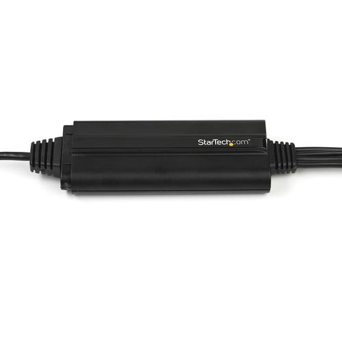 This USB video capture adapter offers an easy to use analogue video capture solution, enabling you to convert video (and accompanying audio) from a composite or S Video source to your Windows-based computer. Broad Capabilities An easy-to-use device for recording analogue video to your PC from external sources, such as a VCR or camcorder, the S Video and composite to USB converter offers the perfect solution for Betamax or VHS video capture, with real-time MPEG-1, MPEG-2, and MPEG-4 encoding. This analogue to digital video adapter is ideal for converting VHS or home movies to digital format, as well as importing videos onto your Windows computer for editing. It also features a snapshot function that enables users to capture still images from their analogue video. Conveniently Compatible This analogue video capture cable delivers seamless analogue video capture for your Windows devices. As well, the S Video / composite to USB adapter has TWAIN support, to ensure compatibility with a wide range of systems and software.  Small Form Factor Design This analogue to digital converter cable connects to your PC through USB 2.0 and is compact enough to fit in the palm of your hand, providing a conveniently portable video capture solution that's more than suitable for use with laptops and desktop computers alike. SVID2USB232 is backed by a StarTech.com 2-year warranty and free lifetime technical support. Note: This converter is for use with Windows-based devices only and is not compatible with macOS.