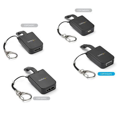 StarTech.com USB C to VGA 1080p Keychain Adapter