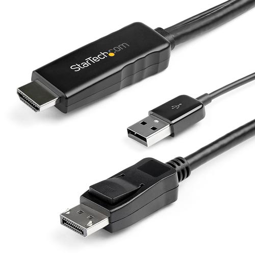 StarTech.com HDMI to DisplayPort 4K Cable Adapter 8STHD2DPMM2M Buy online at Office 5Star or contact us Tel 01594 810081 for assistance