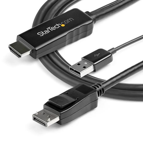 StarTech.com HDMI to DisplayPort 4K Cable Adapter AV Cables 8STHD2DPMM2M