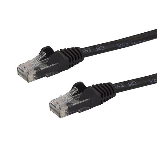 StarTech.com 7.5m CAT6 Black GbE RJ45 UTP Patch Cable Network Cables 8STN6PATC750CMBK