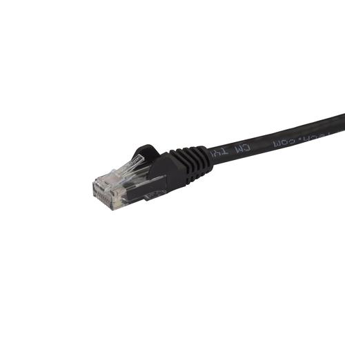 StarTech.com 7.5m CAT6 Black GbE RJ45 UTP Patch Cable Network Cables 8STN6PATC750CMBK