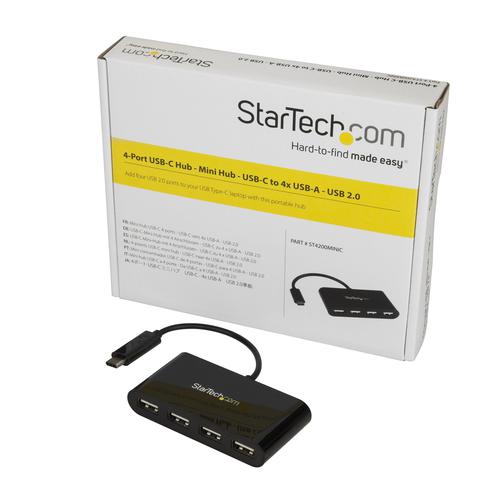 StarTech.com 4 Port USB C Hub USB C to 4 x USB A USB Hubs 8STST4200MINIC