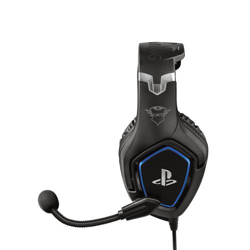 Gaming headset exclusively for PlayStation®4 with fold-away microphone and adjustable headband.