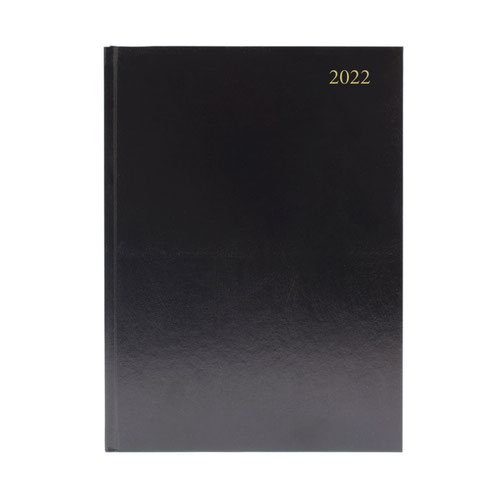 Diary A5 Week To View 2022 Black