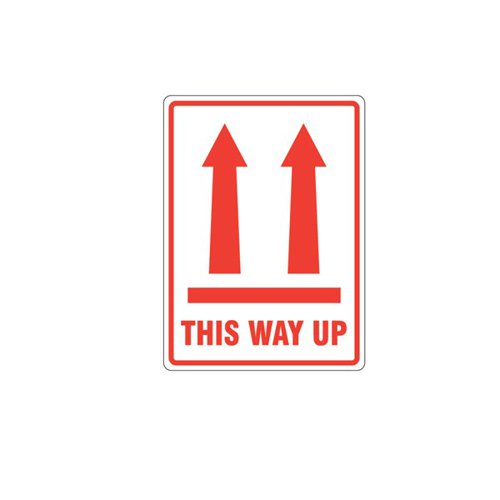 This Way Up Parcel Labels 109mm x 79mm (Roll 500) - VL108TH