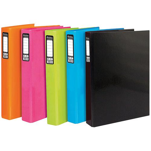 Pukka Brights Ring Binder Laminated Paper on Board 2 O-Ring A4 25mm Rings Assorted (Pack 10) BR-9449