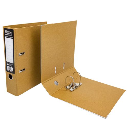 The Pukka Pad lever arch comes in Kraft and Black. With sustainability in mind, each lever arch is manufactured in the UK and made from 100% recycled card. Featuring a lever arch mechanism, the files are ideal for organisation and storage of paper documentation. Supplied in a pack of 10 Kraft coloured files.