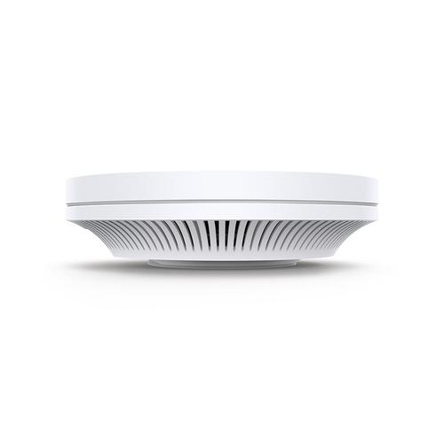 AX3600 wireless dual band multi-gigabit ceiling mount access point. Ultra high performing AX3600 enterprise wireless for high-density environments. With 8 spatial streams, multi-user throughput is incredibly increased to drive more applications.Armed with a 2.5 Gigabit Ethernet Port, the EAP660 HD delivers exceptional multi-gigabit performance to support the insatiable demand for better and faster Wi-Fi. Compatibility with standard 802.3at PoE+ is ideal for flexible deployment.