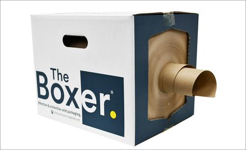 21195HZ | Want an affordable, eco-friendly alternative to bubble wrap?Look no further than The Boxer®.This protective paper packaging is 100% recyclable and made of recycled paper. It’s a simple, no-fuss void fill solution ideal for cushioning products and preventing damages in transit. The clever, compact design means the paper is easy to dispense and the handles make the box easy to move to different packing stations.Strong, simple & sustainable.Prevent product losses and customer complaints by cushioning your products with this strong commercial grade 80gsm paper. The centre feed design makes it easy to pull the paper from the box. Just tear a strip off, scrunch the paper and wrap around your products. Simple!