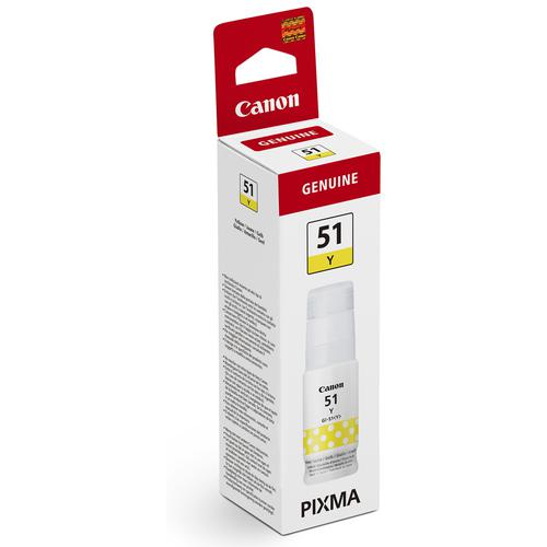 Canon GI51Y Yellow Standard Capacity Ink Bottle 70ml - 4548C001 CAGI51Y