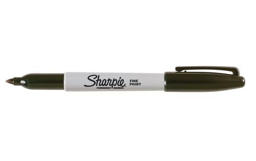 Sharpie Permanent Marker Fine Black (Pack of 5) 1986051