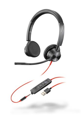 HP Poly Blackwire 3325 USB-A Wired Microsoft Teams Certified Headset Headsets & Microphones 8PO76J21AA