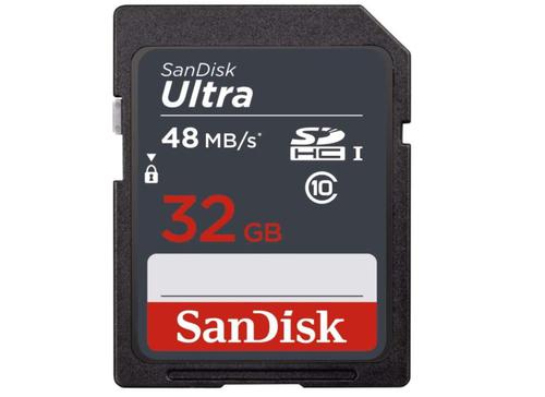 SanDisk Ultra 32GB SDHC UHS I CL10 Memory Card Flash Memory Cards 8SDSDUNR032GGN3IN
