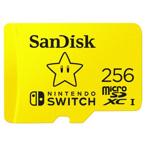 SanDisk 256GB Nintendo CL10 UHS1 MicroSDXC Memory Card Flash Memory Cards 8SDSQXAO256GGNCZN