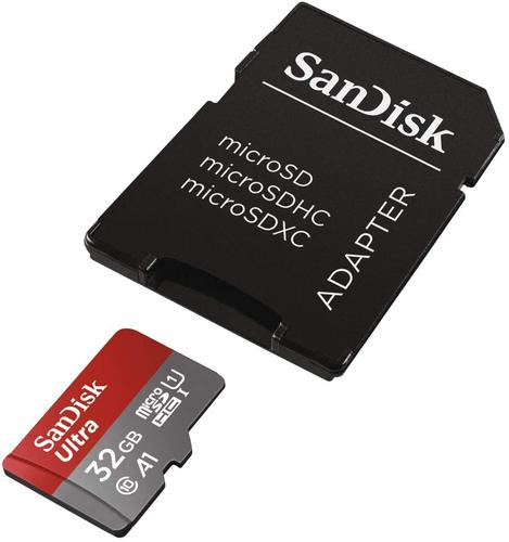 SanDisk 32GB Ultra A1 120MBs MicroSDXC and Adapter 8SDSQUA4032GGN6IA Buy online at Office 5Star or contact us Tel 01594 810081 for assistance