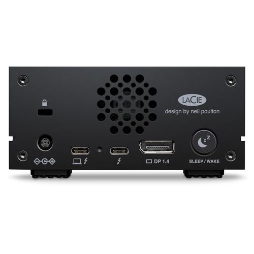 8LASTHS4000800 | The LaCie 1big Dock is a Thunderbolt 3 storage hub that lets you ingest files directly through built-in CF and SD card slots, connect two 4K displays, daisy chain devices via USB-C or USB 3.0 ports, and charge your laptop with up to 70W of power—all through a single cable. What’s more, it features an advanced-cooling design and a swappable, enterprise-class drive because what matters most? Extended reliability.