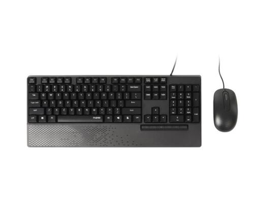 Rapoo NX2000 Wired USB QWERTY Keyboard and 1600 DPI Mouse