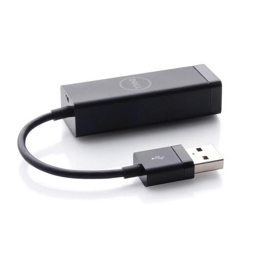 The Dell™ USB 3.0 to Ethernet adapter enables you to add an Ethernet port to your computer or desktop using an existing USB input.