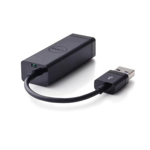 The Dell™ USB 3.0 to Ethernet adapter enables you to add an Ethernet port to your computer or desktop using an existing USB input.
