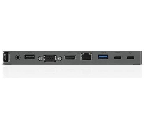 Expand Your Potential with A Universal Mini Dock; Lenovo understands that modern business depends on a wide variety of PCs and even brands to meet their business needs. To make this easier, the Lenovo USB-C Mini dock is compatible with Lenovo notebooks as well as notebooks from HP and Dell. ** **: DISCLAIMER: ”Lenovo USB-C & Thunderbolt Docks function with notebooks that support industry standard USB-C Alt-Mode or Thunderbolt protocols through their Type C port.  Lenovo USB-C and Thunderbolt Docks support additional features, such as MAC address passthrough, WOL and mirrored power button, on most Lenovo ThinkPad notebooks, but such features may not be available on certain other Lenovo notebooks or non-Lenovo branded notebook systems.