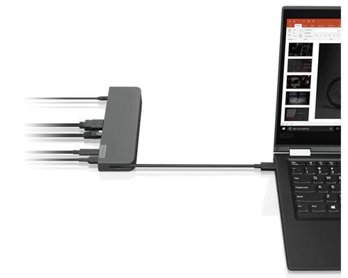 Lenovo USB C Wired Mini Dock USB C VGA HDMI for IdeaPad S54013 IdeaPad Slim  7 14ITL05 9 14 ThinkPad X1 Nano Gen 1