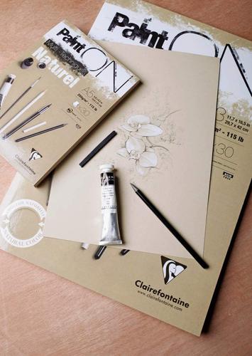 Clairefontaine Paint On Pad Kraft 250gsm 30 Sheets A3 (Pack of 2) 96541C Art Pads & Paper GH00823