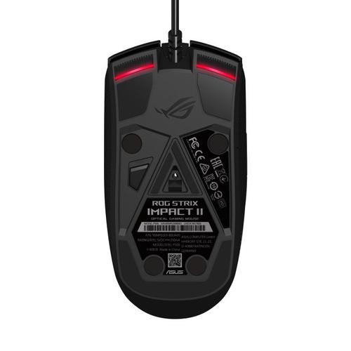 ASUS ROG Strix Impact II USB Type A 6200 DPI Ambidextrous Ergonomic RGB Gaming Mouse Mice & Graphics Tablets 8AS90MP01E0B0UA00