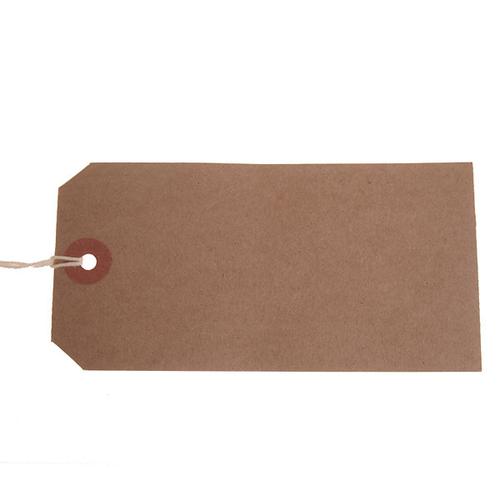 ValueX Reinforced Strung Tag 120x60mm Buff (Pack 1000) T257789