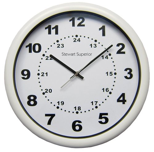 Seco Westminster Quartz Wall Clock 400mm Diameter White - 2160C Clocks 24576SS