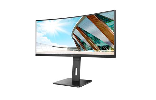 8AOCU34P2A | Productivity, connectivity, and comfort in a curved 1500R 34” ultra wide QHD display.Professional users looking for a true productivity ally need look no further than the CU34P2A. This model is equipped with a curved 1500R 34” VA/3FL screen with 21:9 ultra wide QHD resolution and 300 cd/m2 brightness. Its rich, innovative features include wide viewing angles of 178°/178°, HDMI and DP compatibility, a USB 3.2 hub, and auto source input.