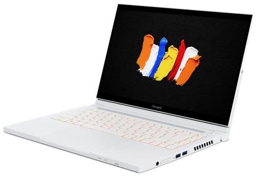 Acer ConceptD CC314 72P Hybrid 2in1 14 Inch Notebook 10th gen Intel Core i7 10750H 16GB DDR4SDRAM 1000 GB SSD NVIDIA Quadro T1000 Windows 10 Pro White