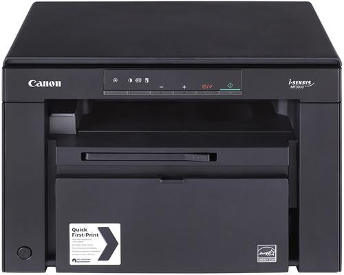 CO66811 | Ideal for home and small offices, the Canon i-SENSYS MF3010 mono laser 3-in-1 printer will print, copy and scan straight from the desktop. Designed in a compact and modern design, the printer features an easy to use vertical display and is capable of printing up to 18 pages per minute with 7.8 seconds for the first print out time. This bundle comes complete with a genuine Canon 725 black toner cartridge which prints approximately 1,600 pages.