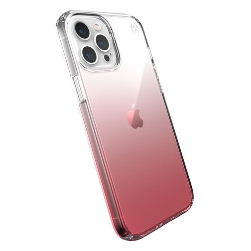 Speck Presidio Perfect Clear iPhone 12 Pro Max Ombre Rose Shell Transparent Case Antibacterial Crash Proof Scratch Resistant Shock Resistant